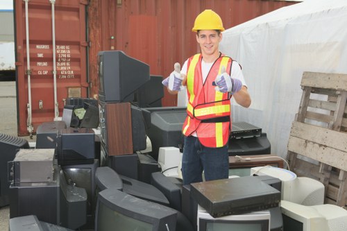 Satisfied clients after house clearance